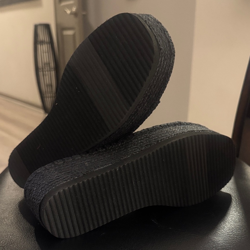 🔥Wild Pair Shermer Espadrille Slides Black Jute Size 8M🔥BRAND NEW NO BOX❣️ - Picture 12 of 16
